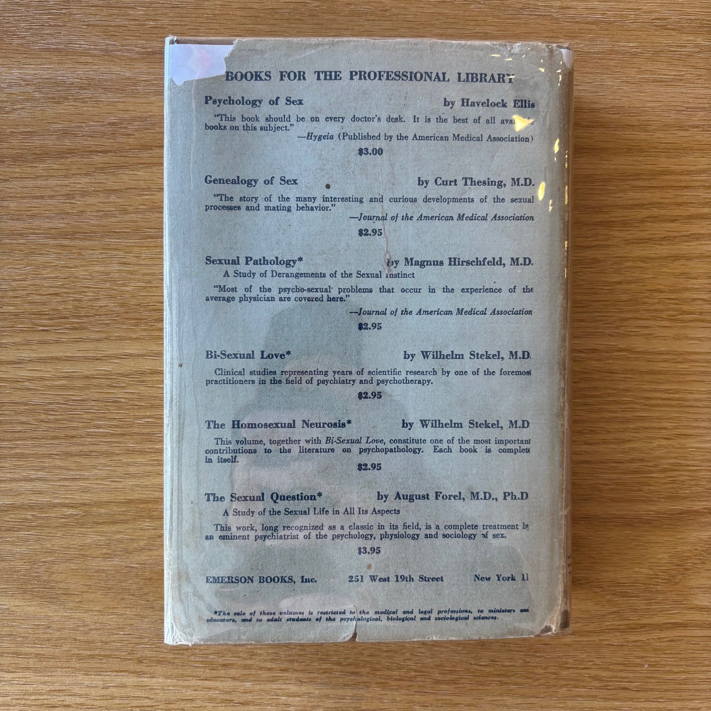 Wilhelm Stekel, M.D. - Bi-Sexual Love