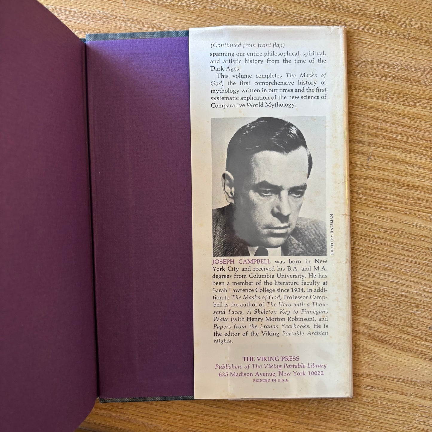 Joseph Campbell - The Masks of God: Creative Mythology - First Edition