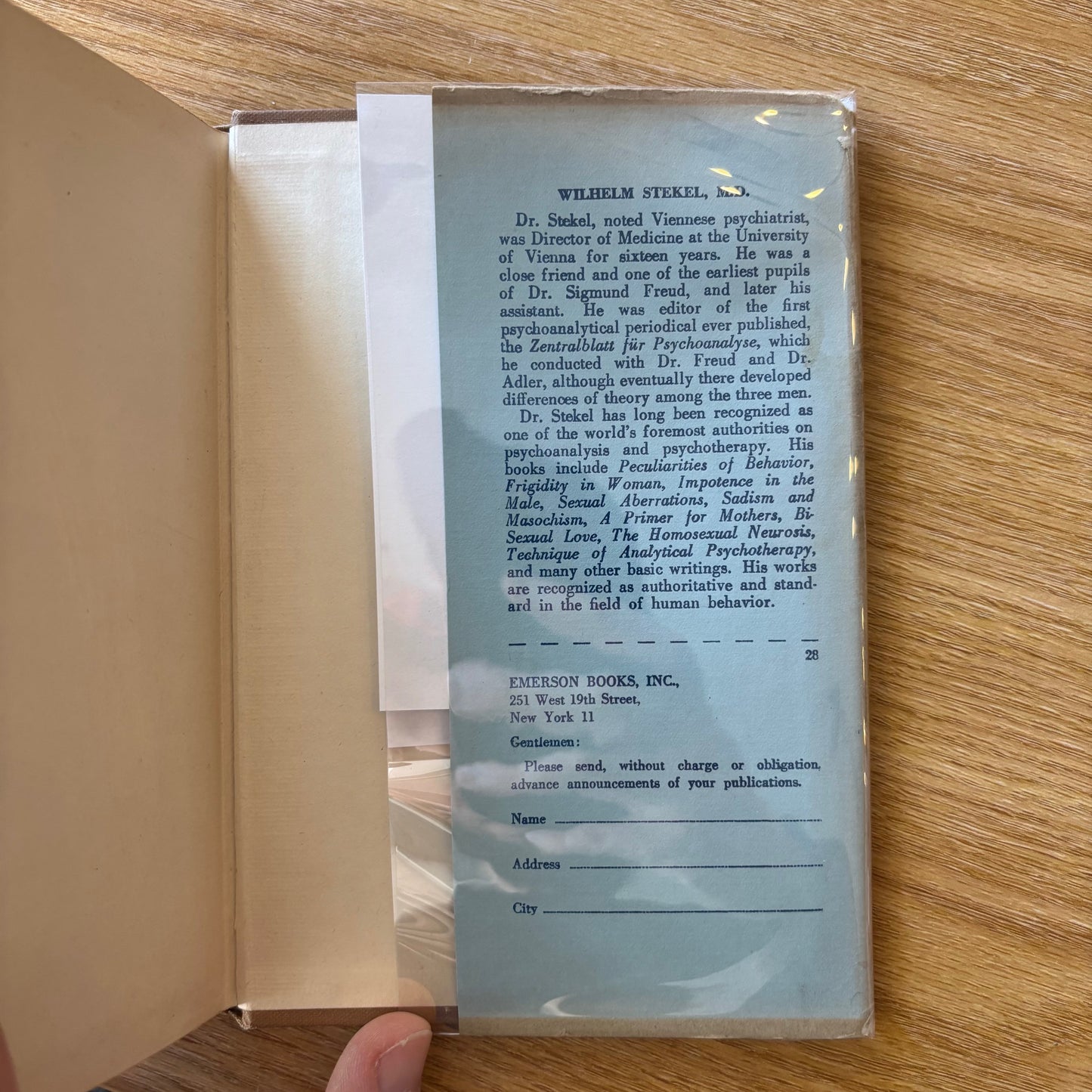 Wilhelm Stekel, M.D. - Bi-Sexual Love