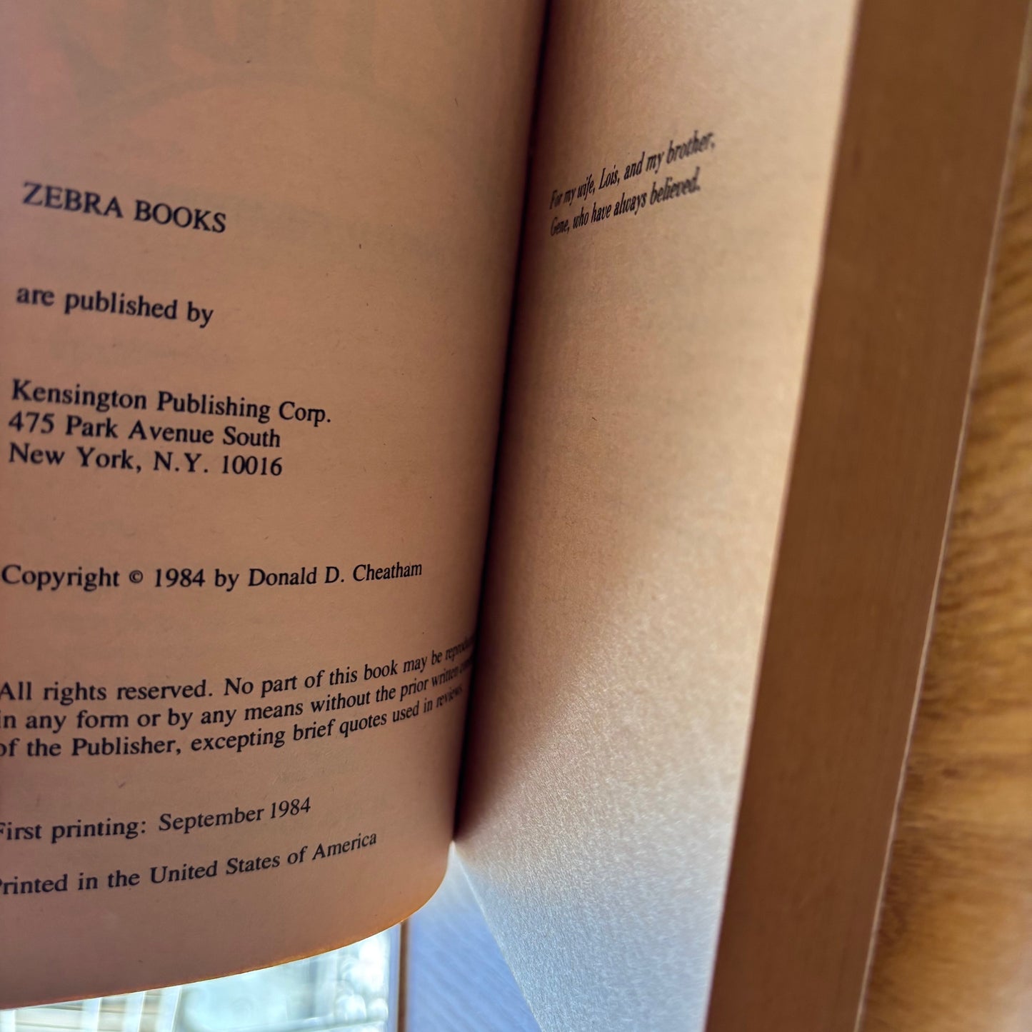 Donald D. Cheatham - Rip Tide - First Edition