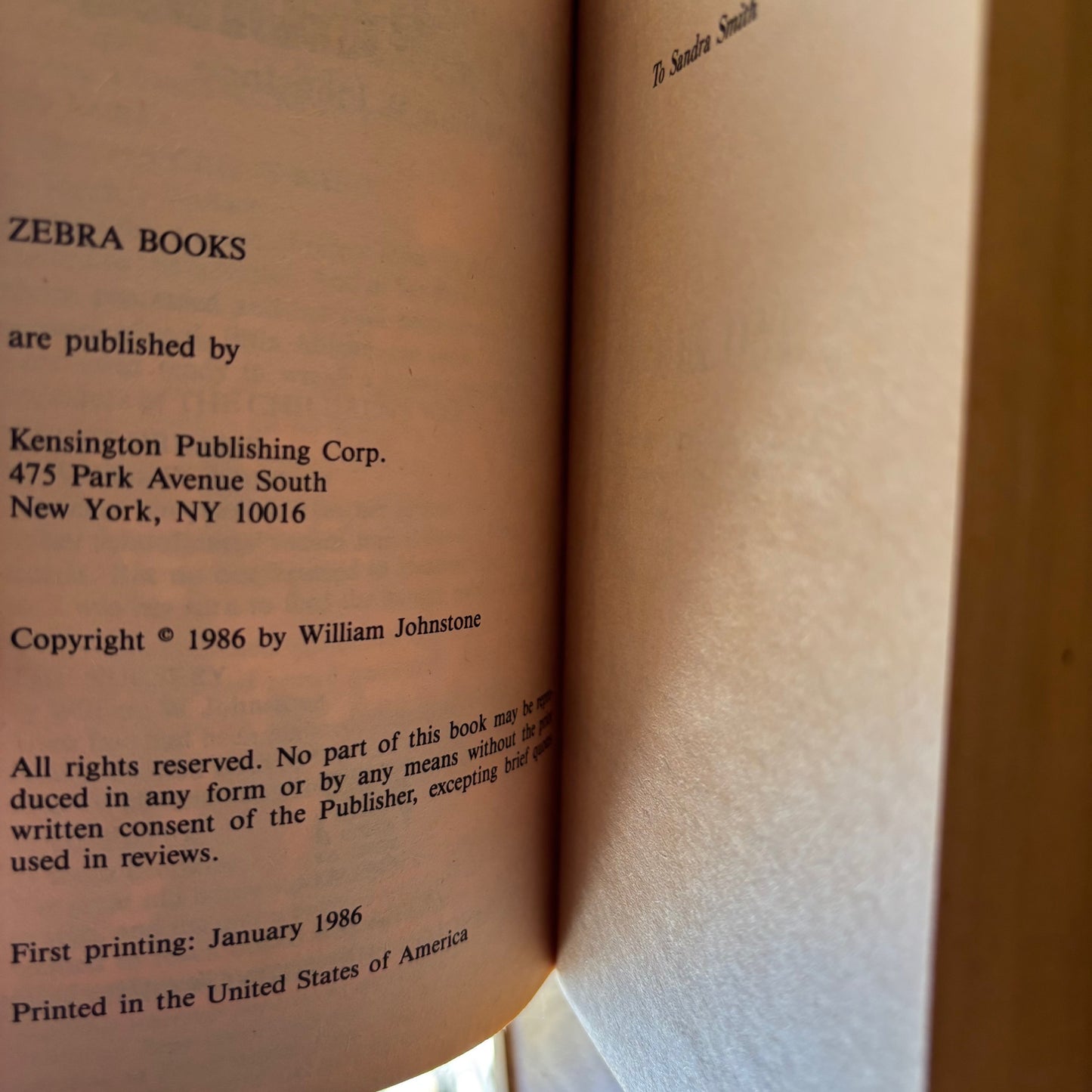 William W. Johnstone - Rockinghorse - First Edition