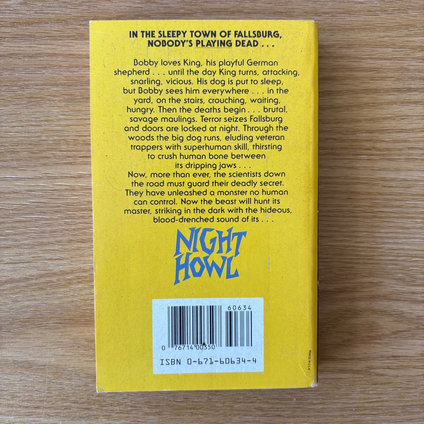 Andrew Neiderman - Night Howl - First Edition