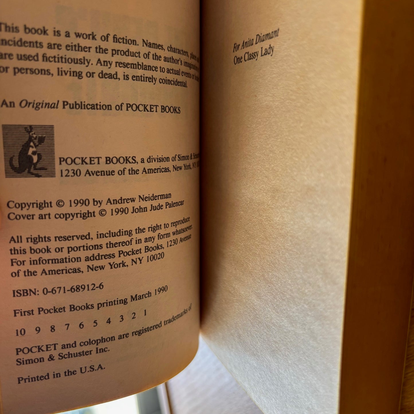 Andrew Neiderman - The Devil's Advocate - First Edition