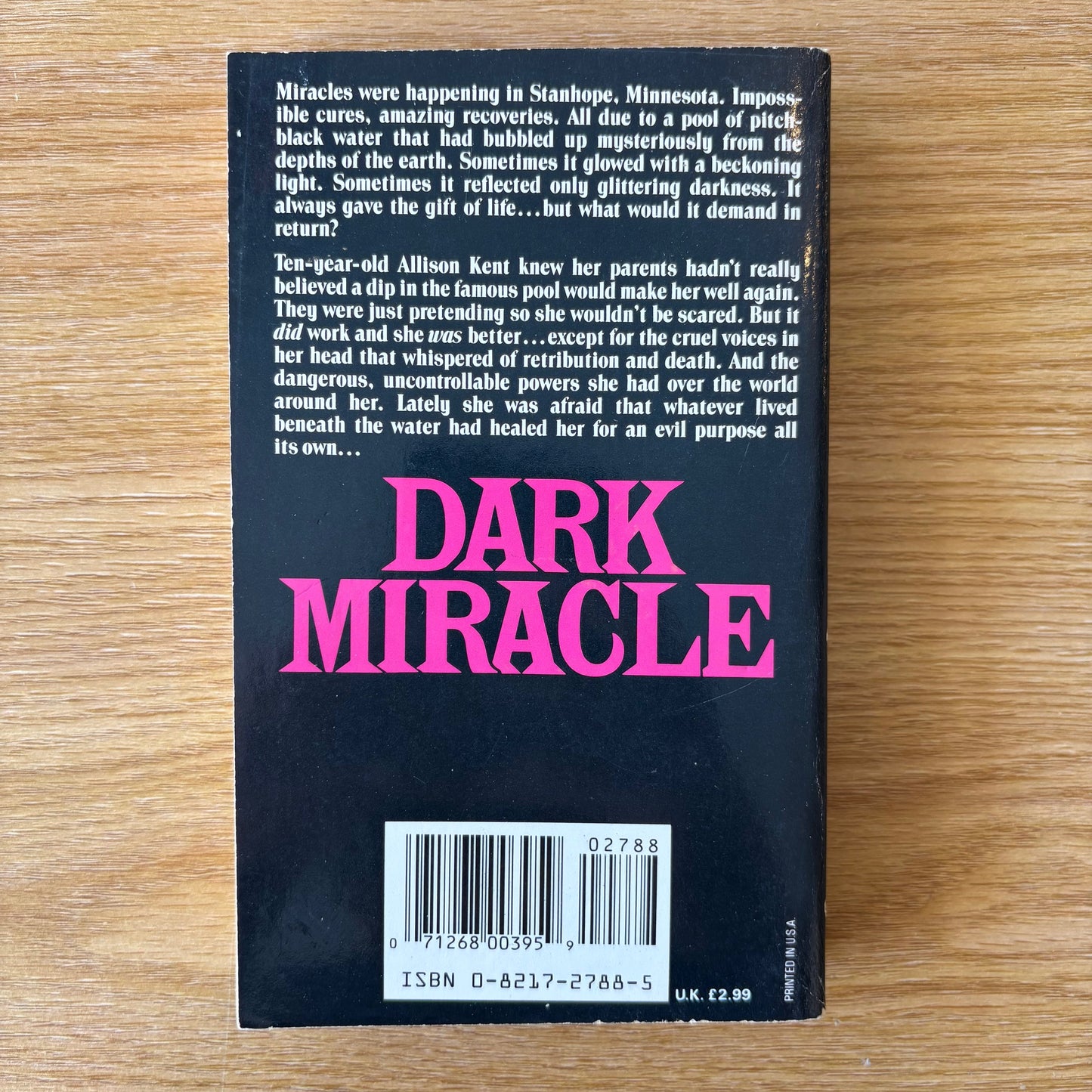 Stephen R. George - Dark Miracle - First Edition