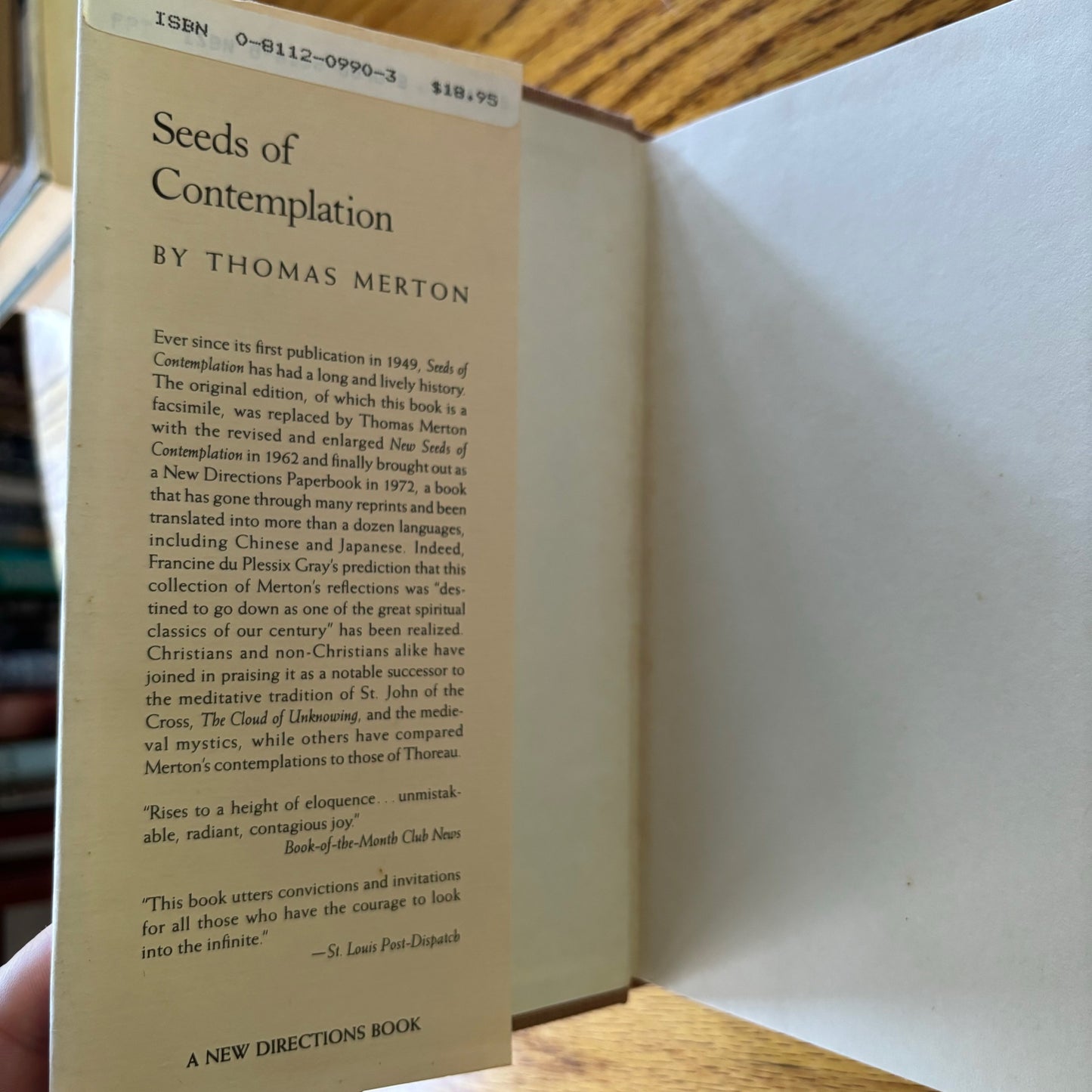 Thomas Merton - Seeds of Contemplation - First Edition Facsimile