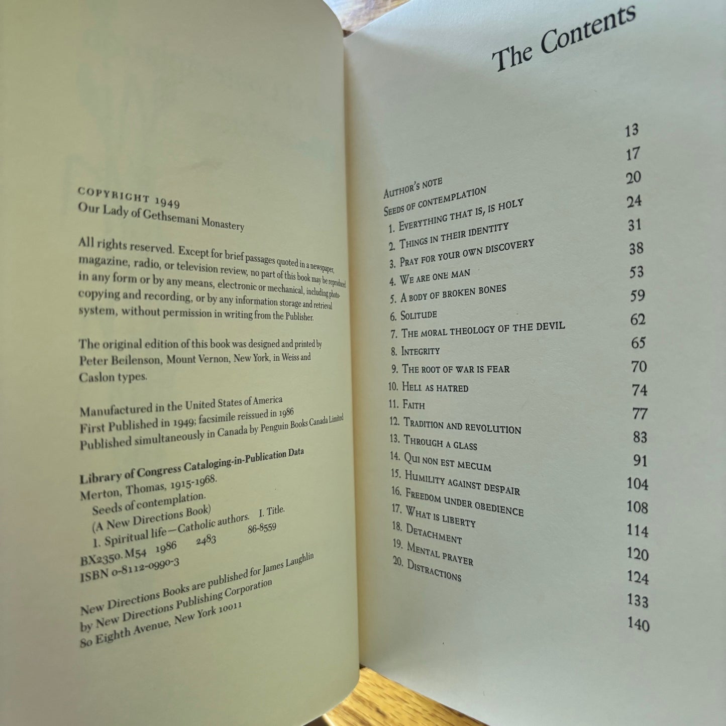 Thomas Merton - Seeds of Contemplation - First Edition Facsimile