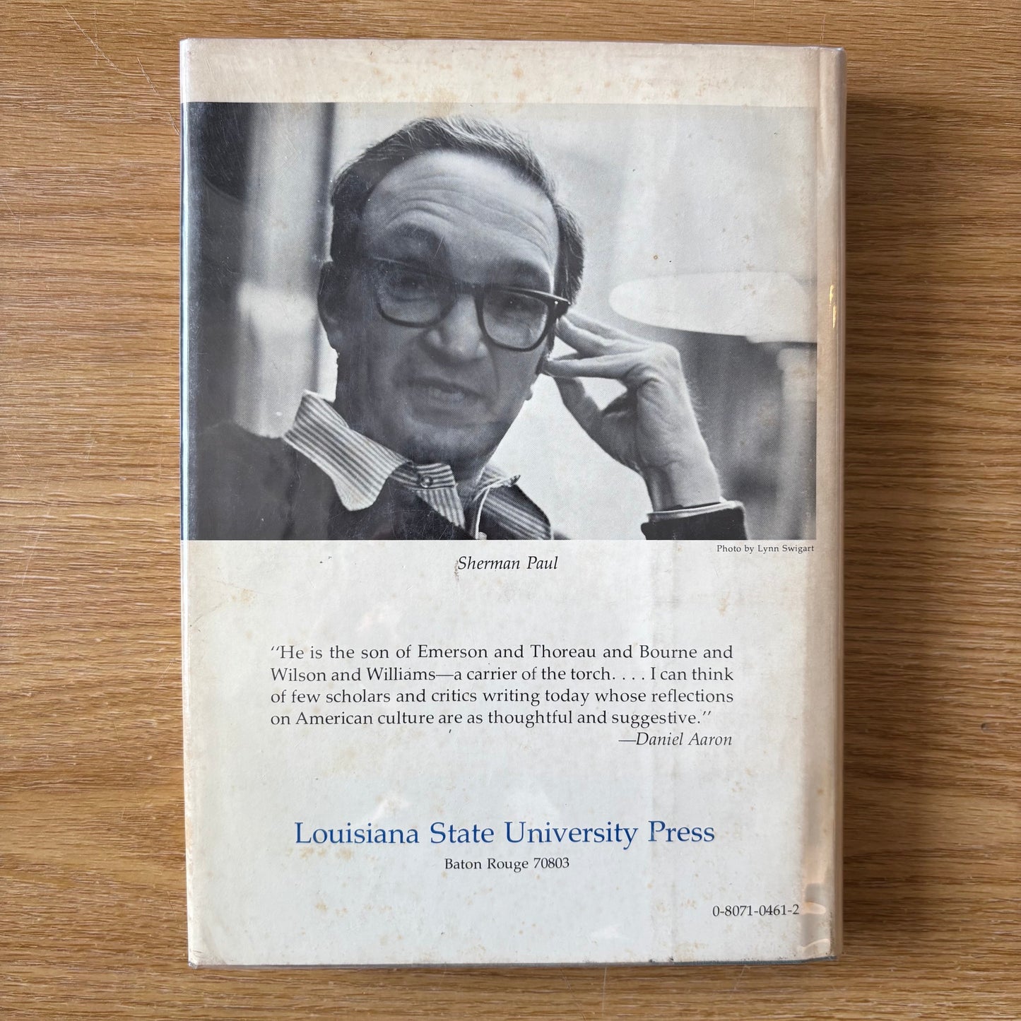 Sherman Paul - Olson's Push - First Edition