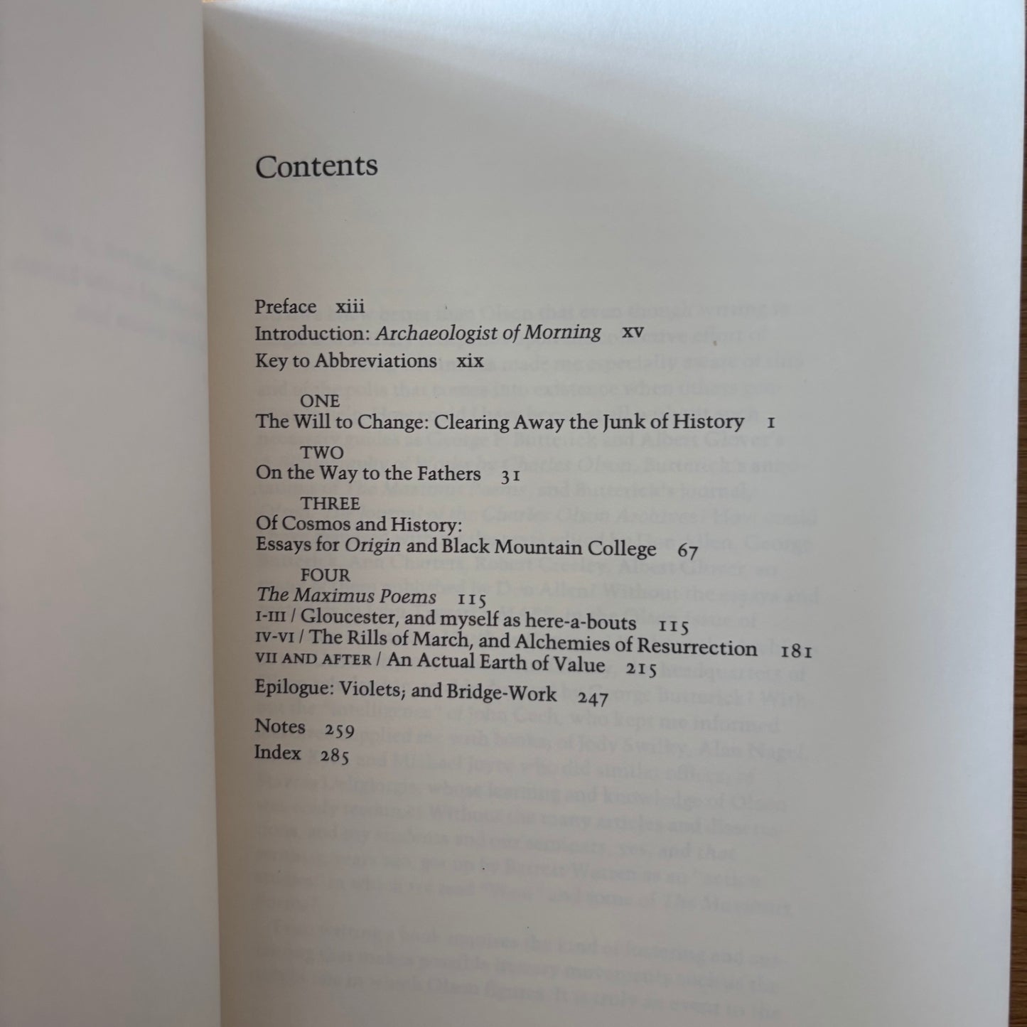 Sherman Paul - Olson's Push - First Edition