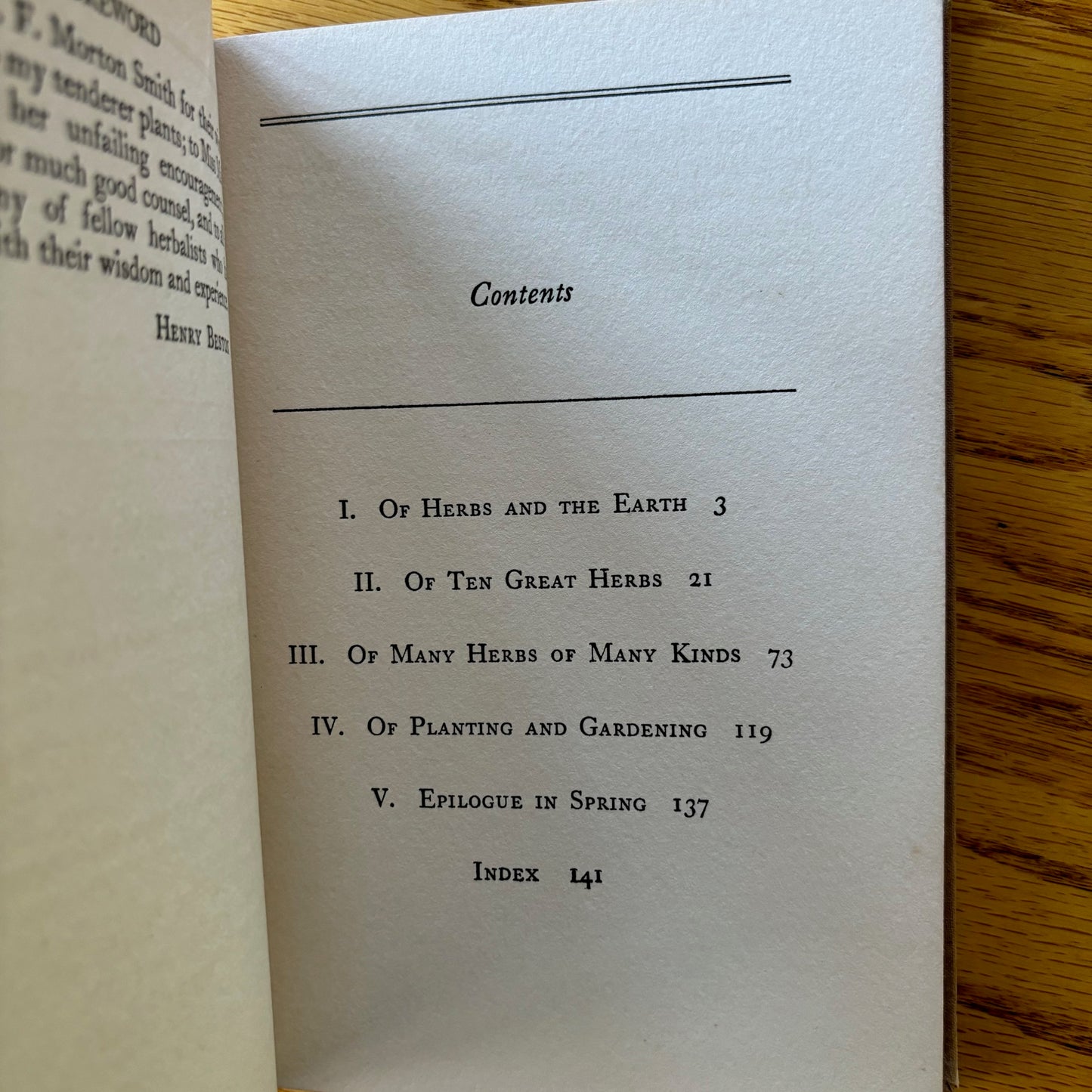 Henry Beston - Herbs and the Earth - First Edition