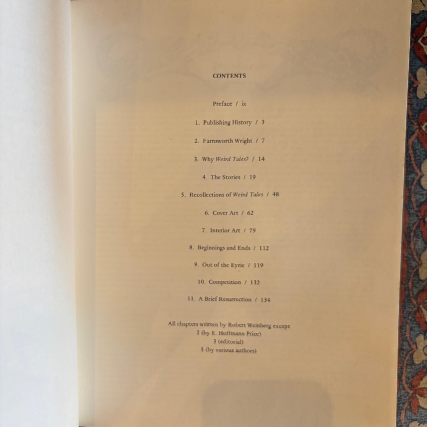 Robert Weinberg - The Weird Tales Story - First Edition