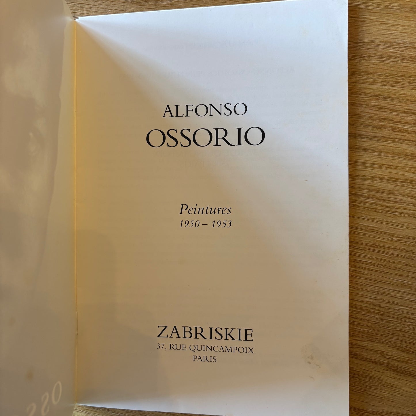 Alfonso Ossorio - Peintures 1950-1953