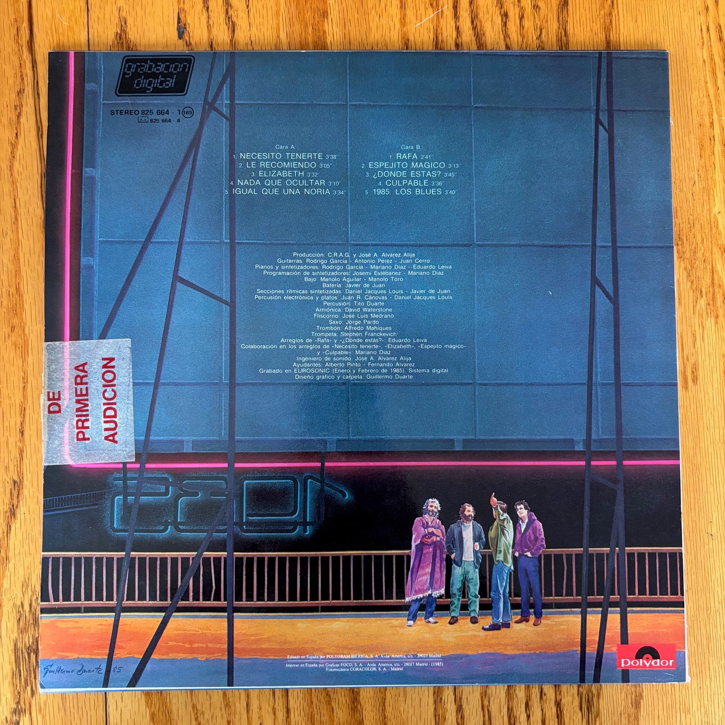 Cánovas, Rodrigo, Adolfo Y Guzmán - 1985