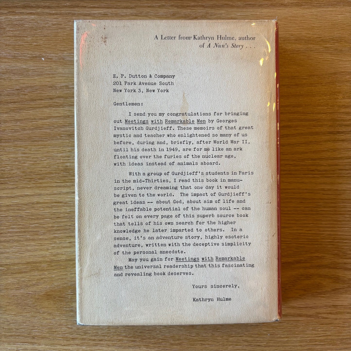 G.I. Gurdjieff - Meetings with Remarkable Men - First Edition Third Printing