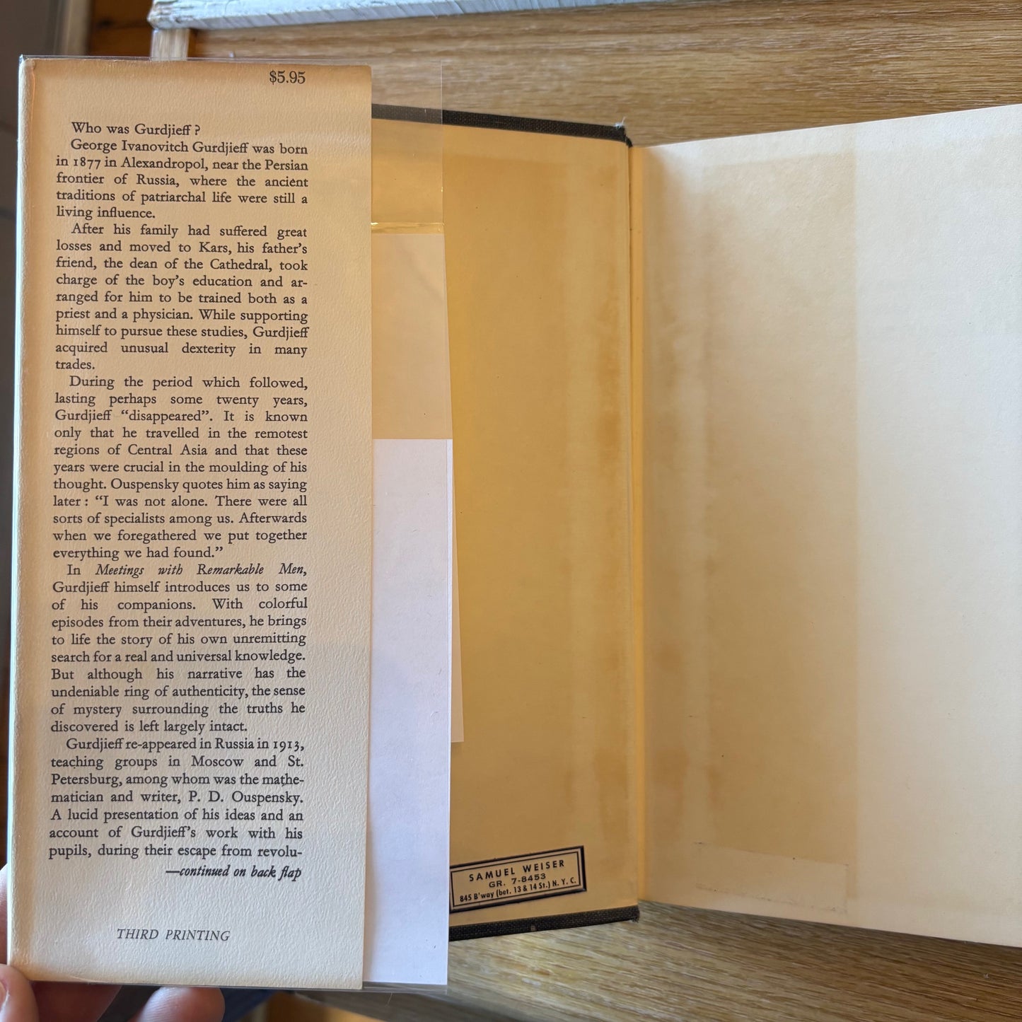 G.I. Gurdjieff - Meetings with Remarkable Men - First Edition Third Printing