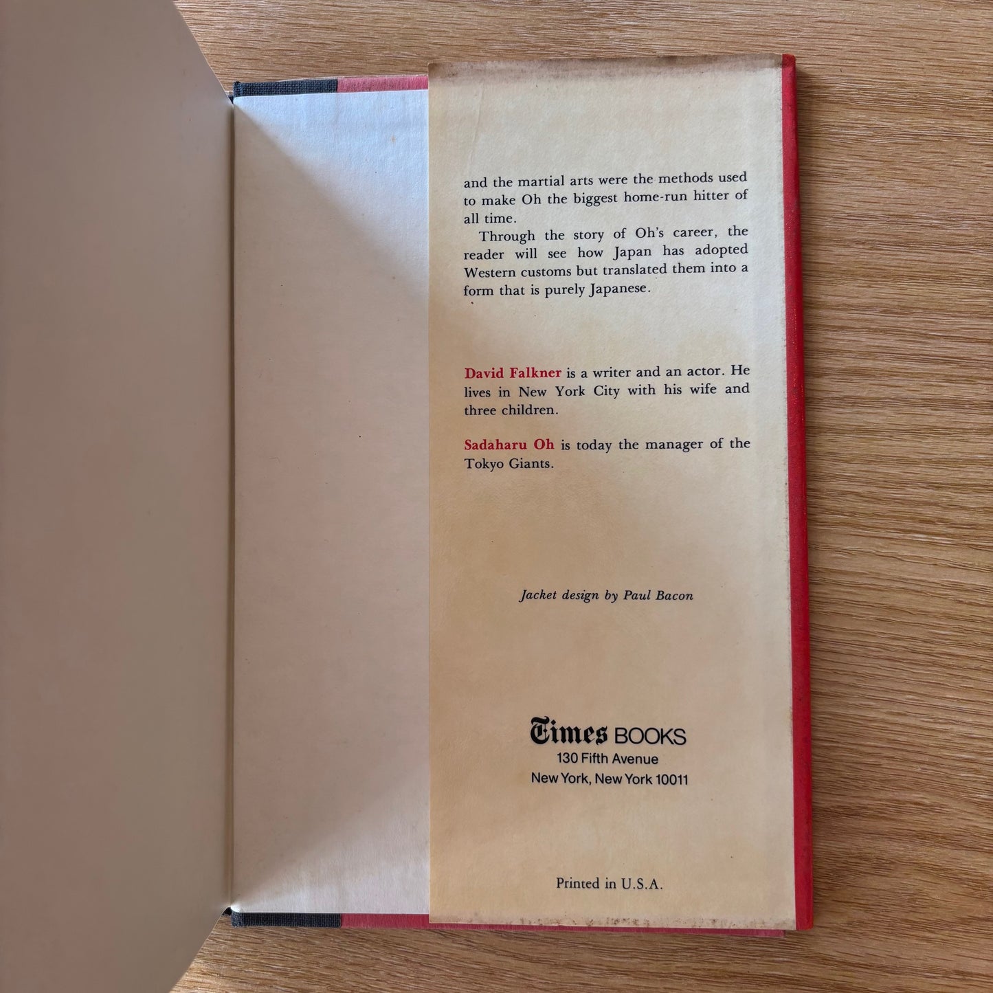 Sadaharu Oh & David Falkner - Sadaharu Oh: A Zen Way of Baseball - First Edition