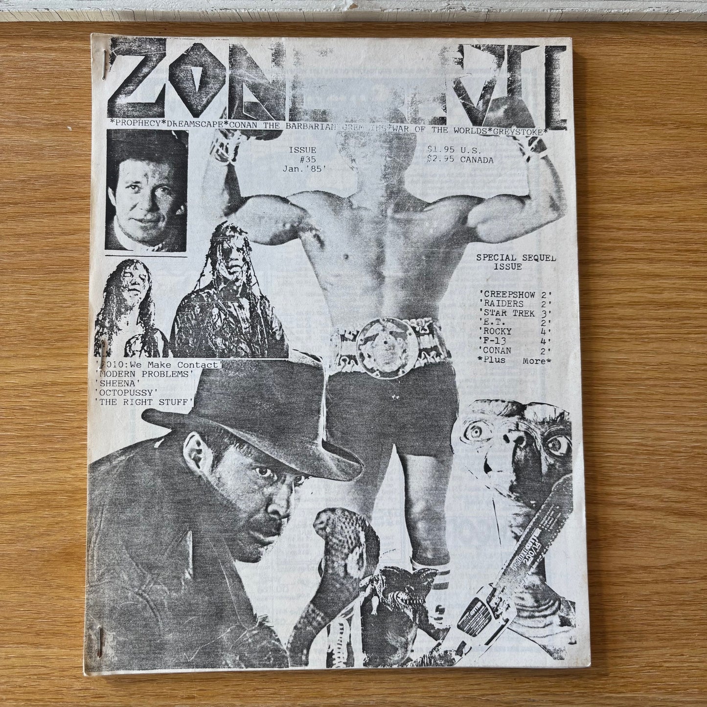 The Zones of Evil (ZOE) No. 35, January 1985 - Horror / Sci-Fi Movie Fanzine