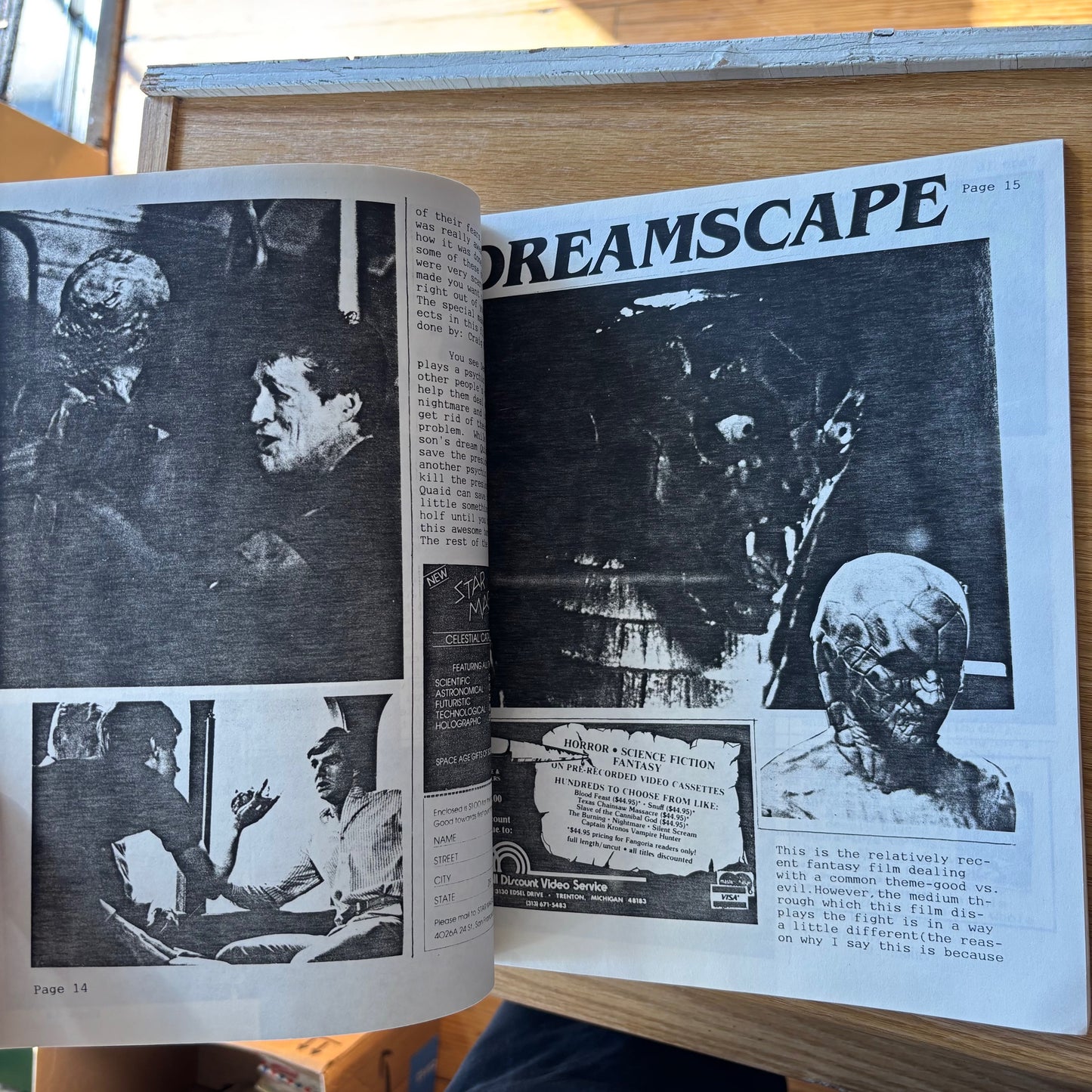 The Zones of Evil (ZOE) No. 35, January 1985 - Horror / Sci-Fi Movie Fanzine