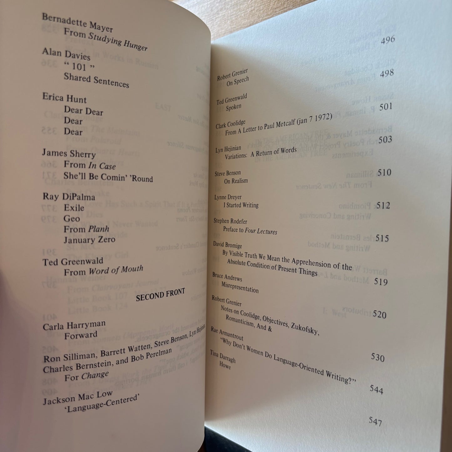 Ron Silliman, ed. - In the American Tree - First Edition Paperback