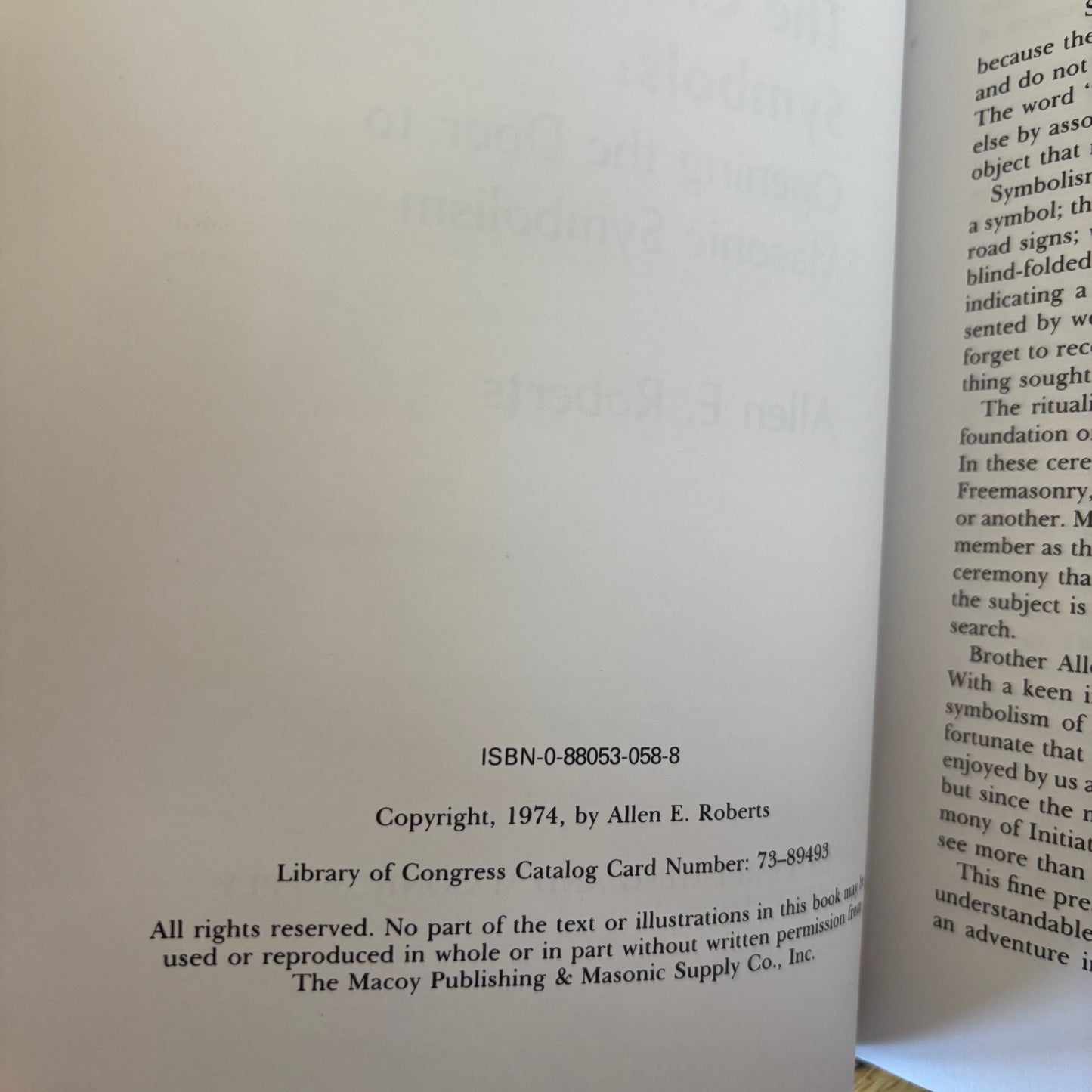 Allen E. Roberts - The Craft and Its Symbols: Opening the Door to Masonic Symbolism
