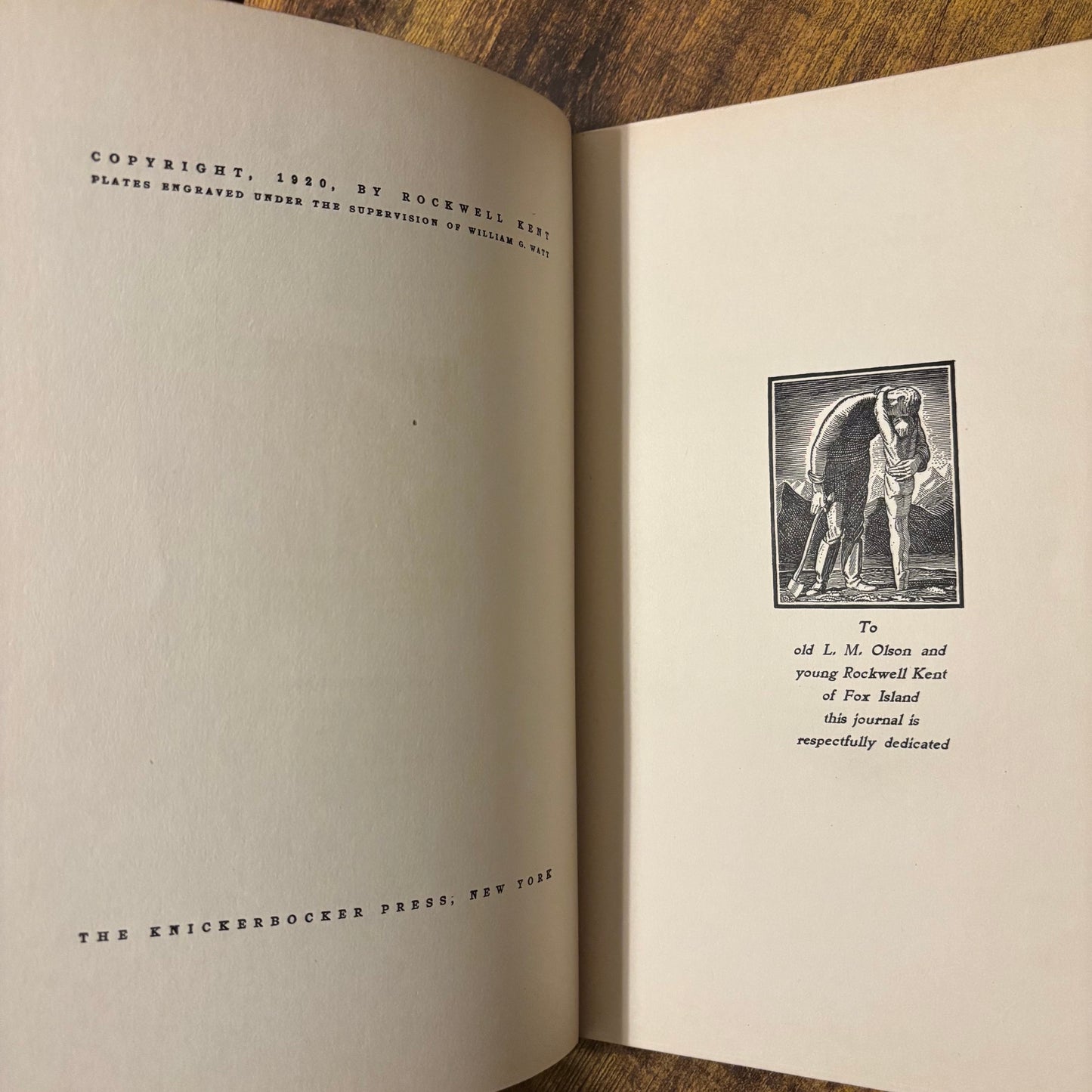 Rockwell Kent - Wilderness: A Journal of Quiet Adventure in Alaska - First Edition