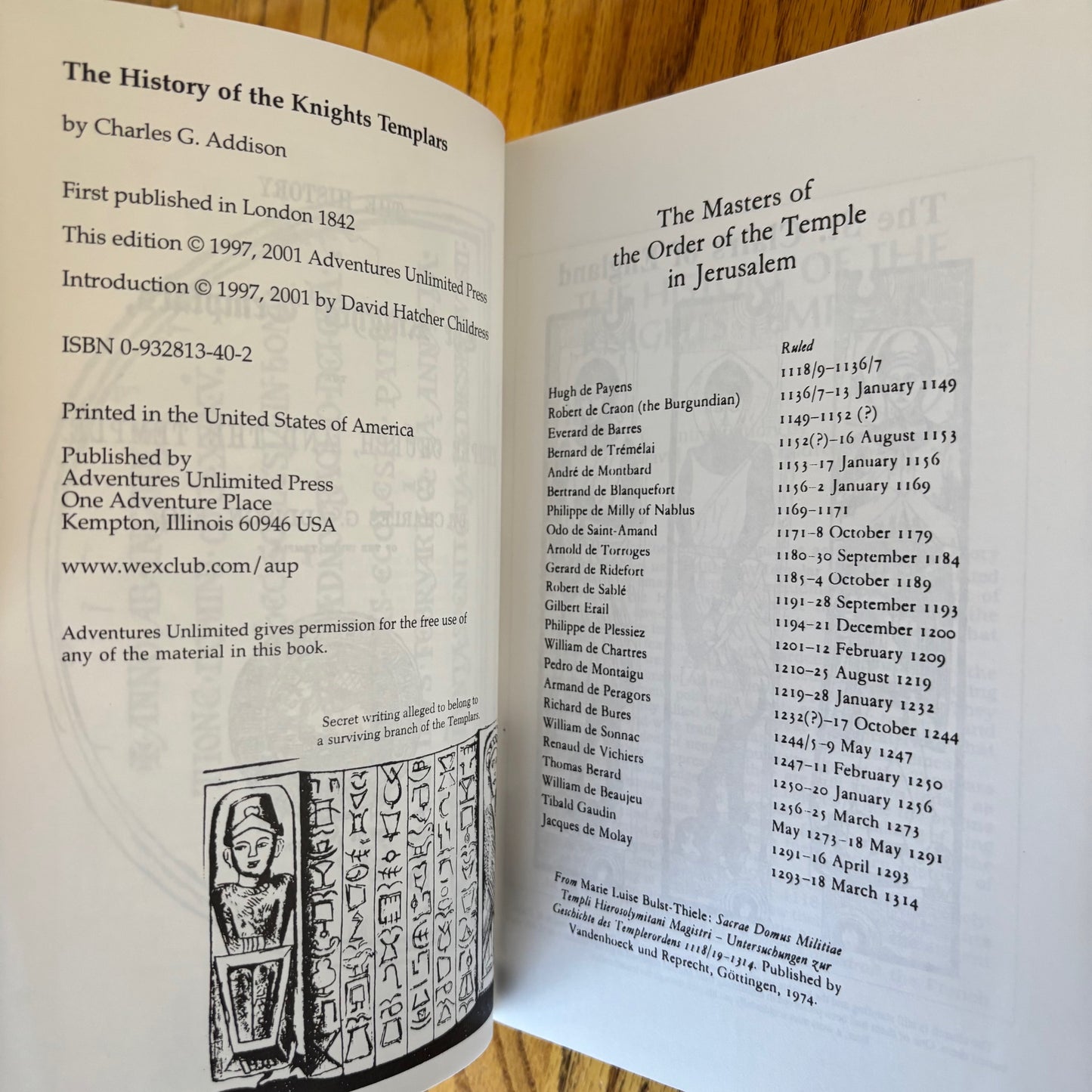 Charles G. Addison - The History of the Knights Templars