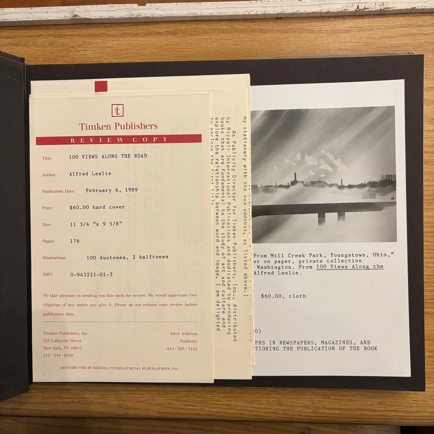 Alfred Leslie - 100 Views Along the Road - First Edition