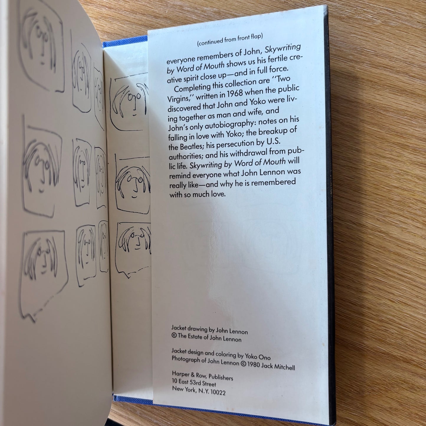 John Lennon - Skywriting by Word of Mouth - First Edition