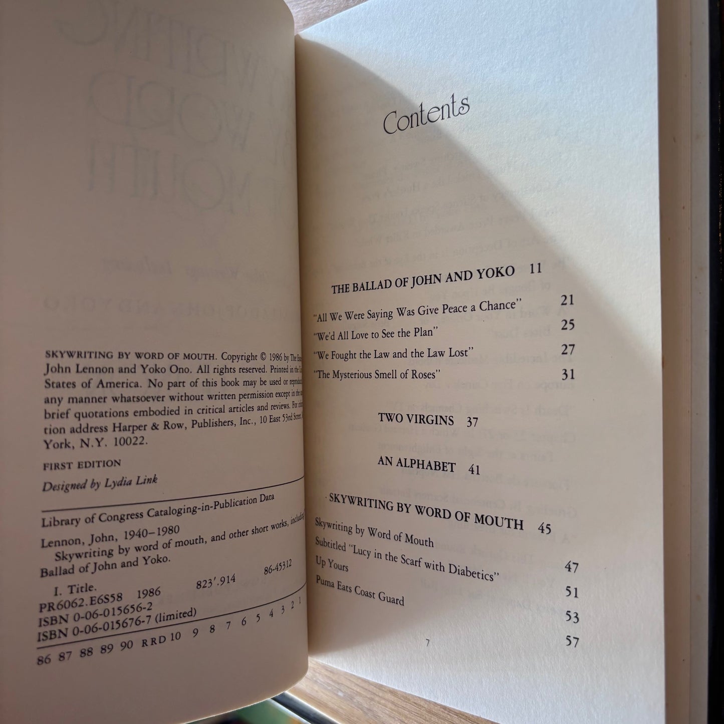 John Lennon - Skywriting by Word of Mouth - First Edition