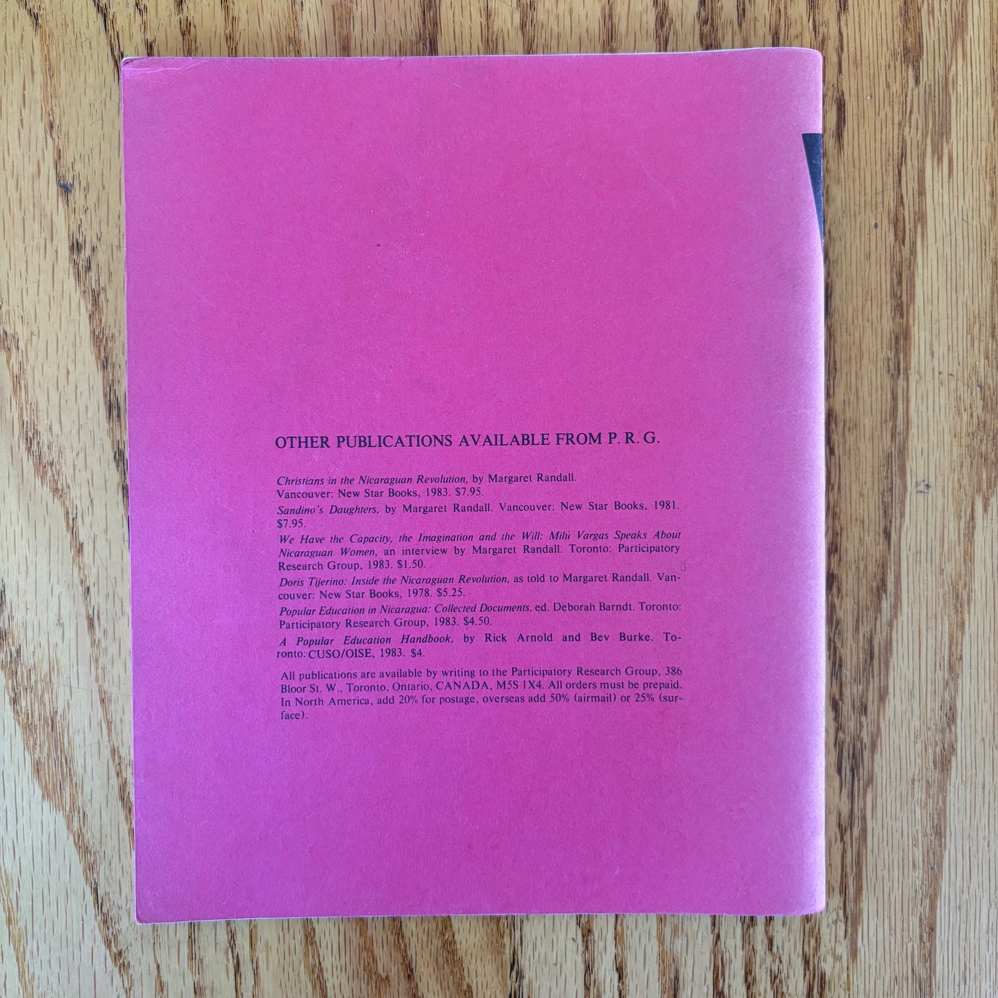 Margaret Randall, ed. - A Poetry of Resistance: Selected Poetry and Prose from Central America