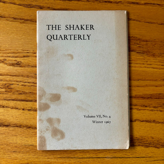 Theodore E. Johnson - The Shaker Quarterly Vol. VII No. 4