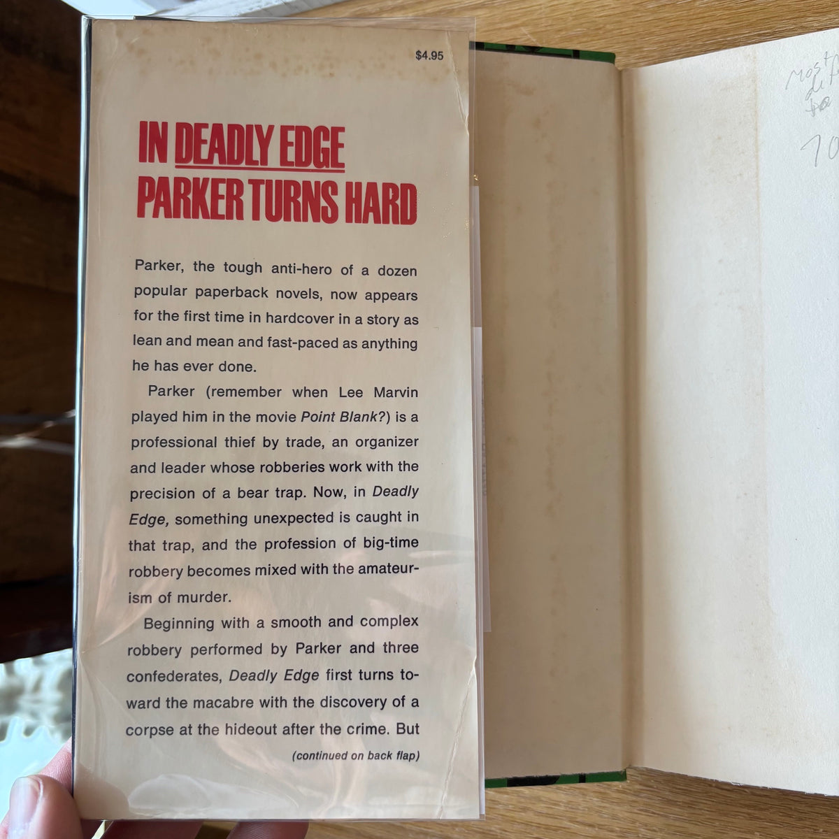 Richard Stark - Deadly Edge - First Edition