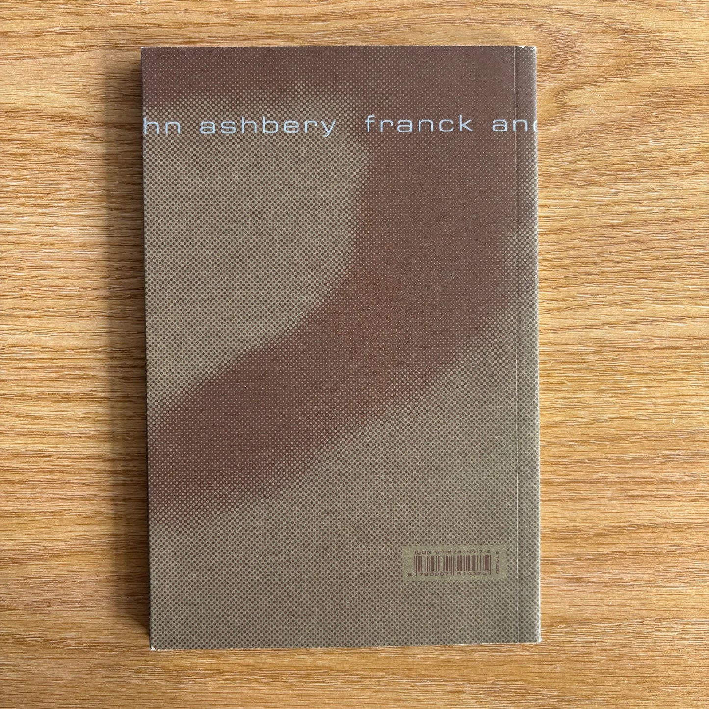 Franck Andre Jamme - The Recitation of Forgetting - First Edition