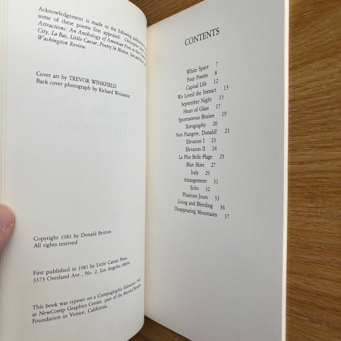 Donald Britton - Italy - First Edition