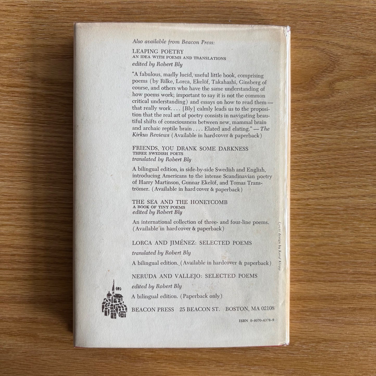 Robert Bly - The Kabir Book - First Edition