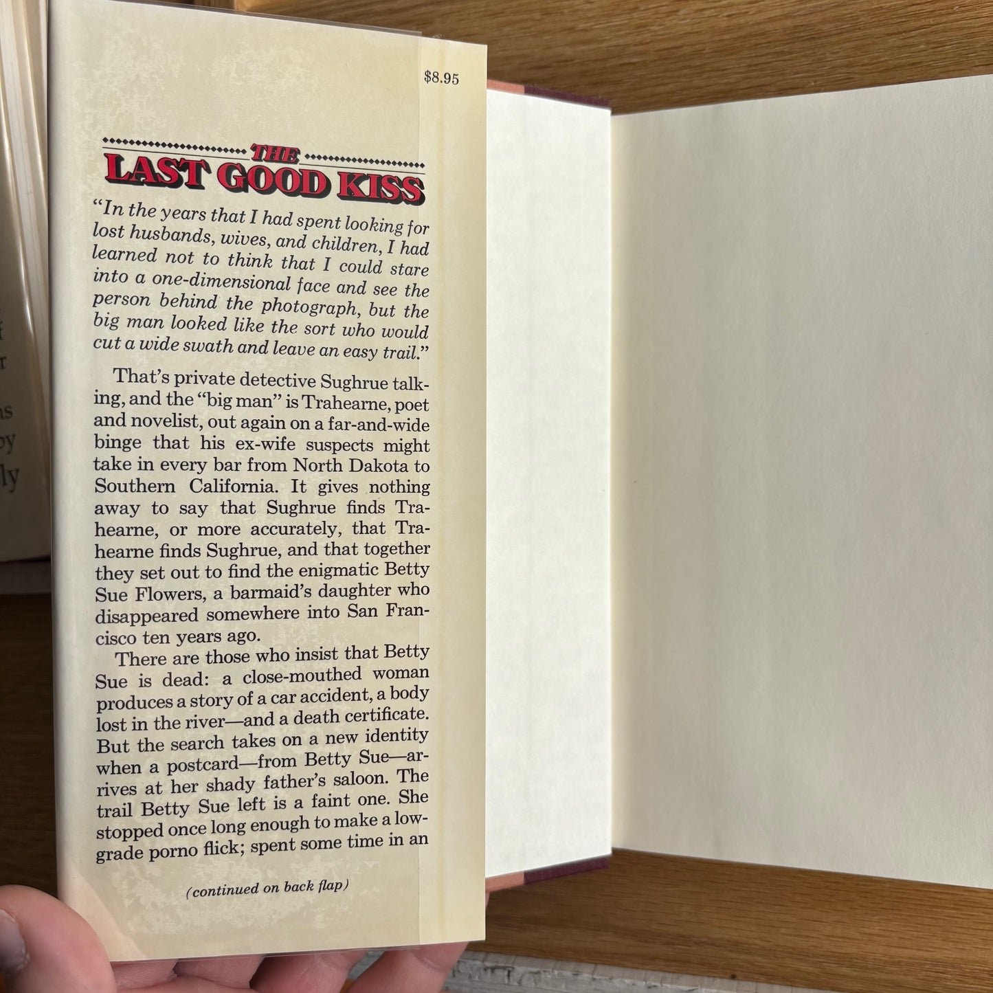 James Crumley - The Last Good Kiss - Signed First Edition