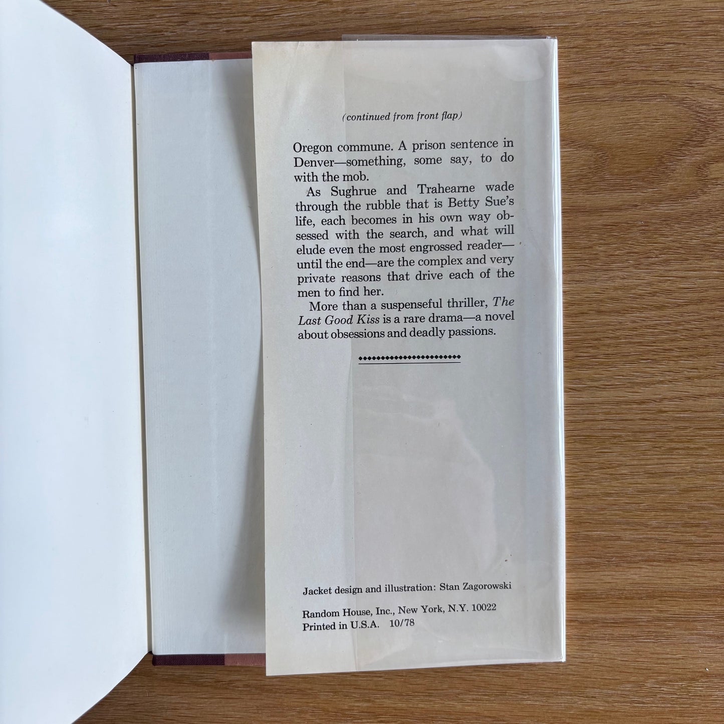 James Crumley - The Last Good Kiss - Signed First Edition