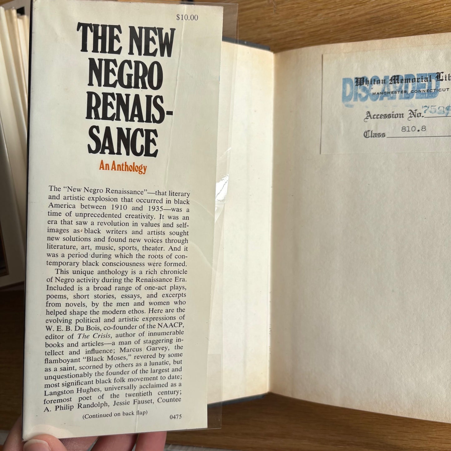 Arthur P. Davis, Michael W. Peplow, eds. - The New Negro Renaissance: An Anthology - First Edition