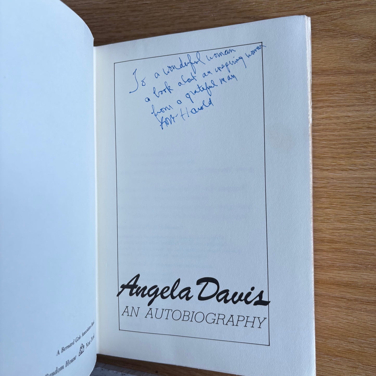 Angela Davis - An Autobiography - First Edition