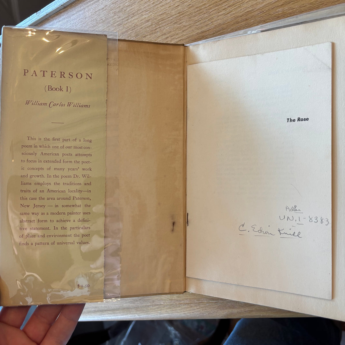 William Carlos Williams - Paterson (Books One & Two) - First Edition