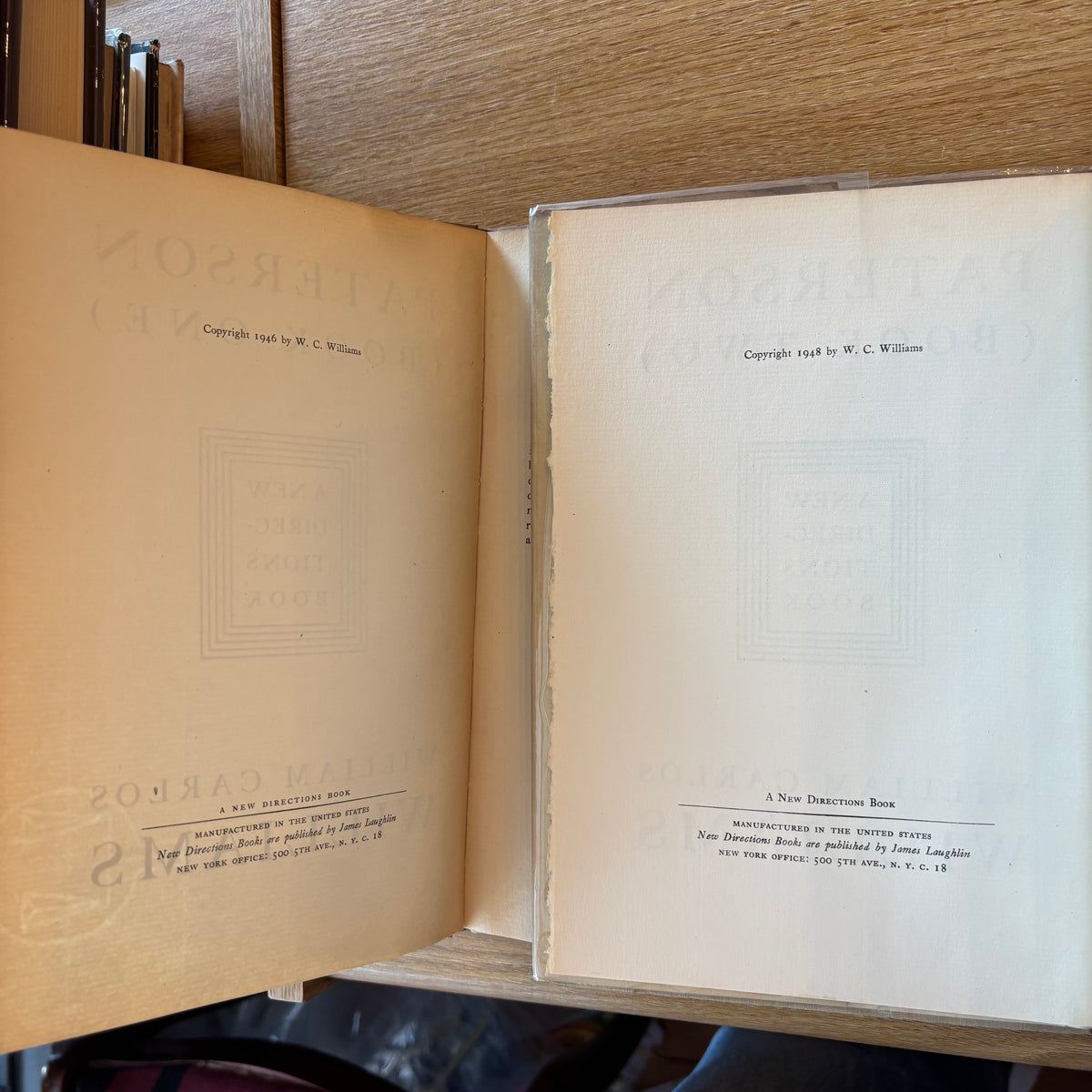 William Carlos Williams - Paterson (Books One & Two) - First Edition