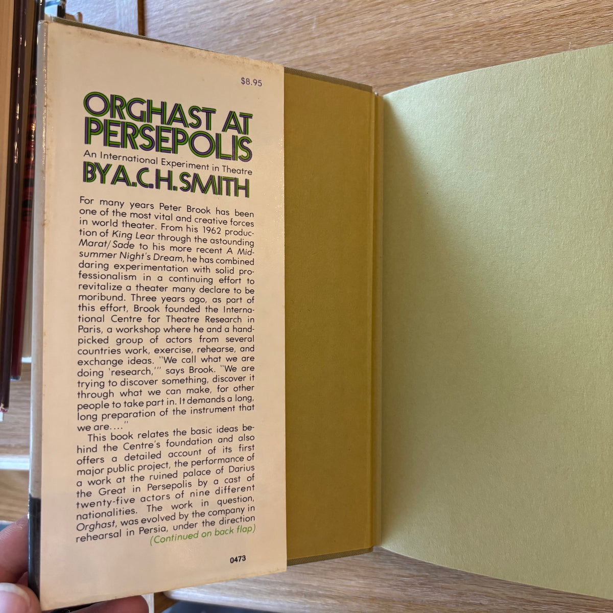 A.C.H. Smith - Orghast at Persepolis - First Edition