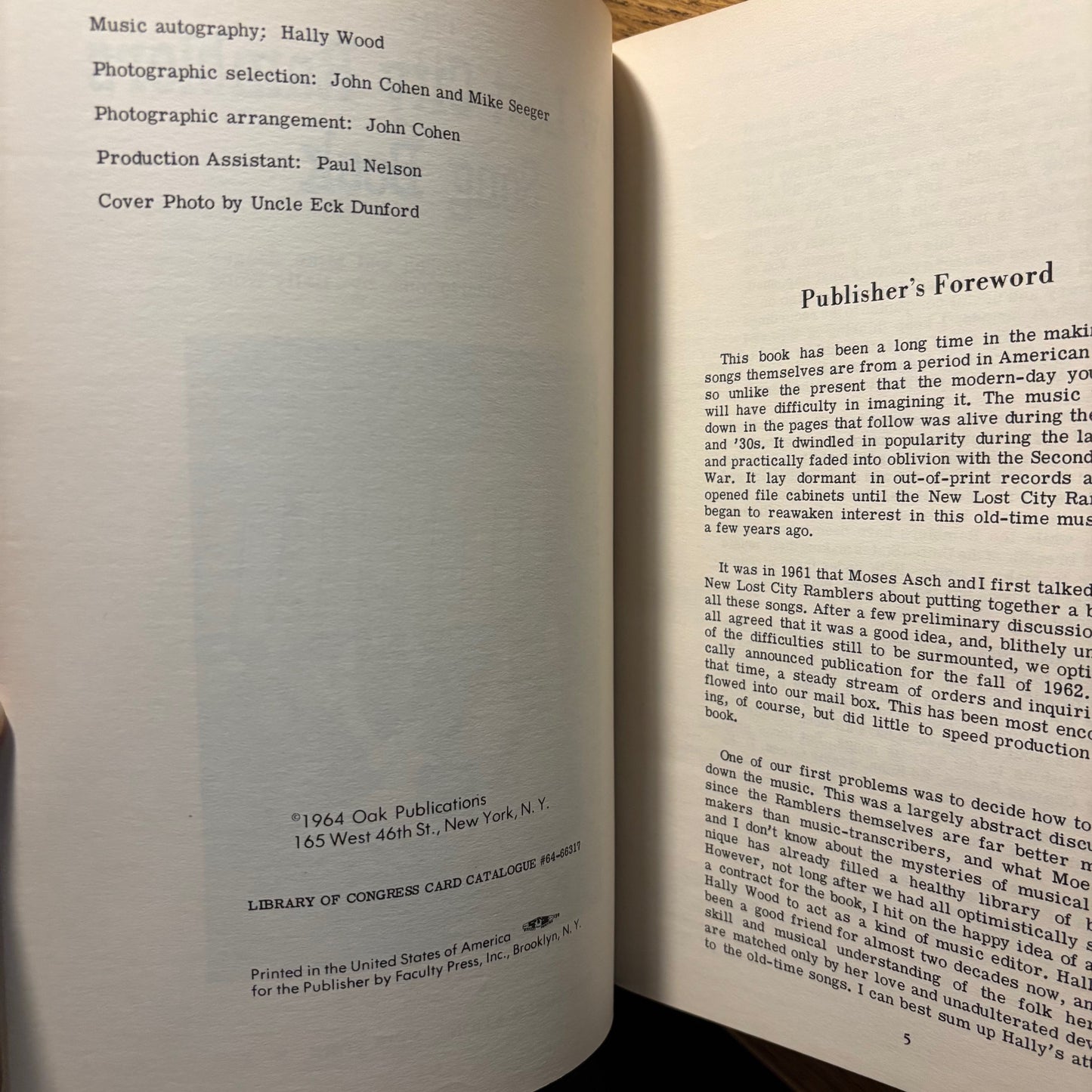 John Cohen & Mike Seeger, eds. - The New Lost City Ramblers Song Book