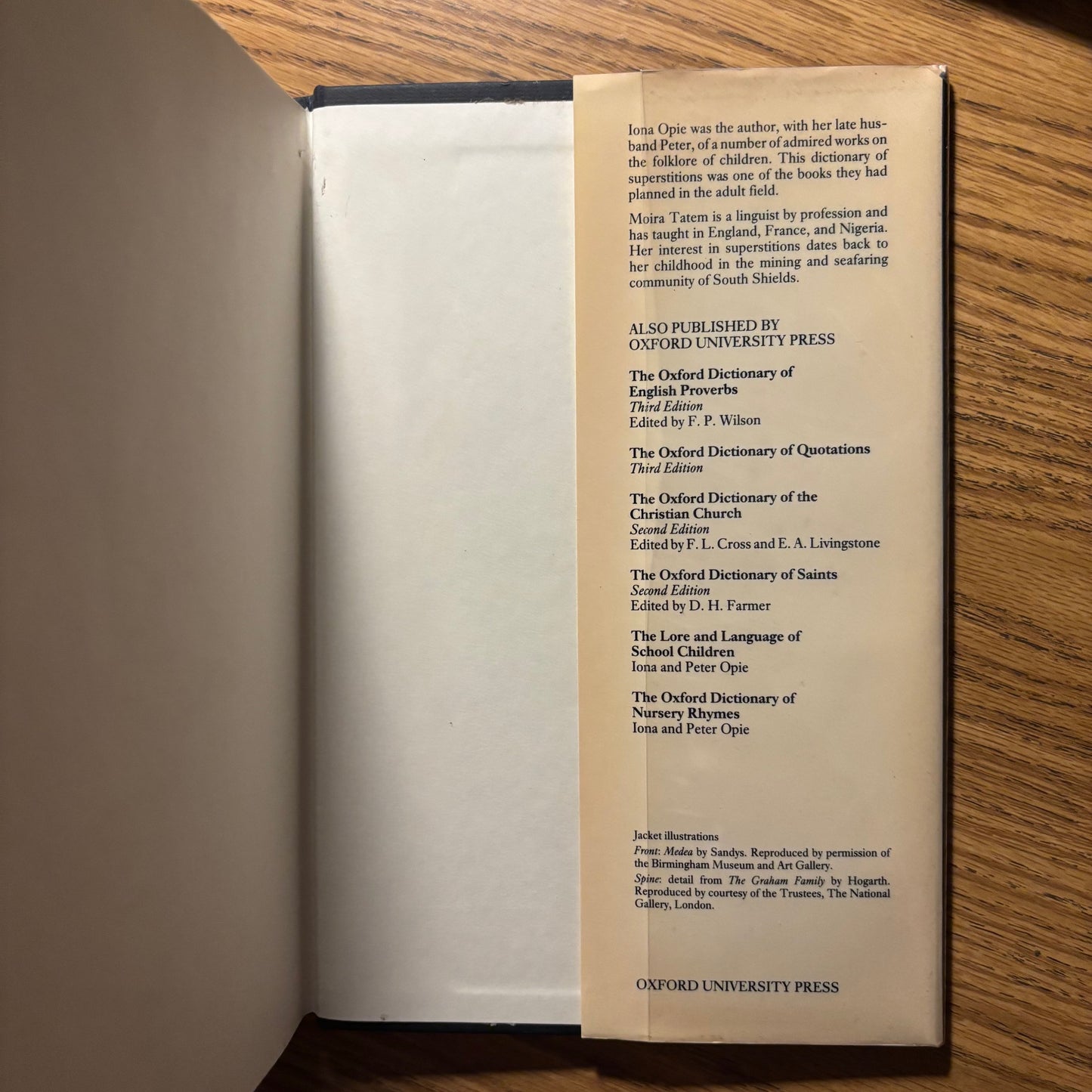 Iona Opie & Moira Tatem, eds. - A Dictionary of Superstitions