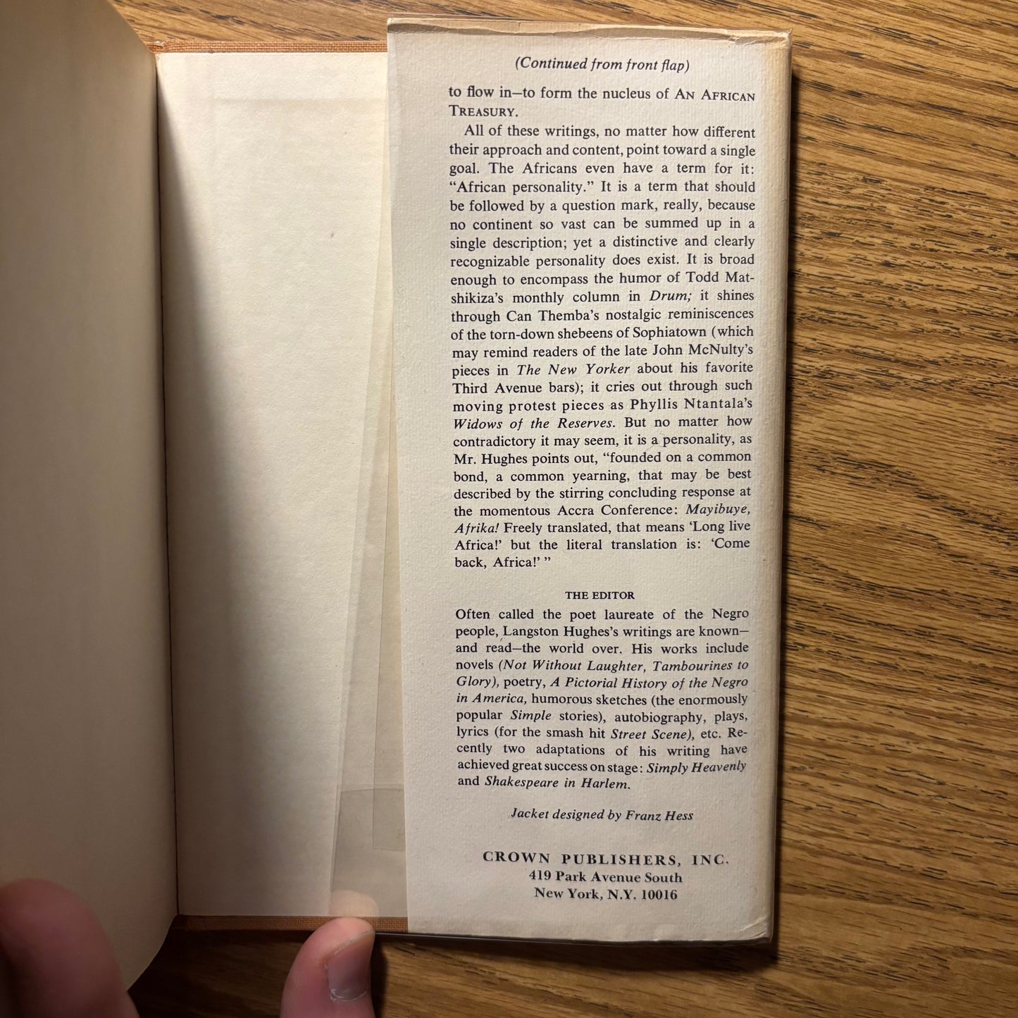 Langston Hughes, ed. - An African Treasury