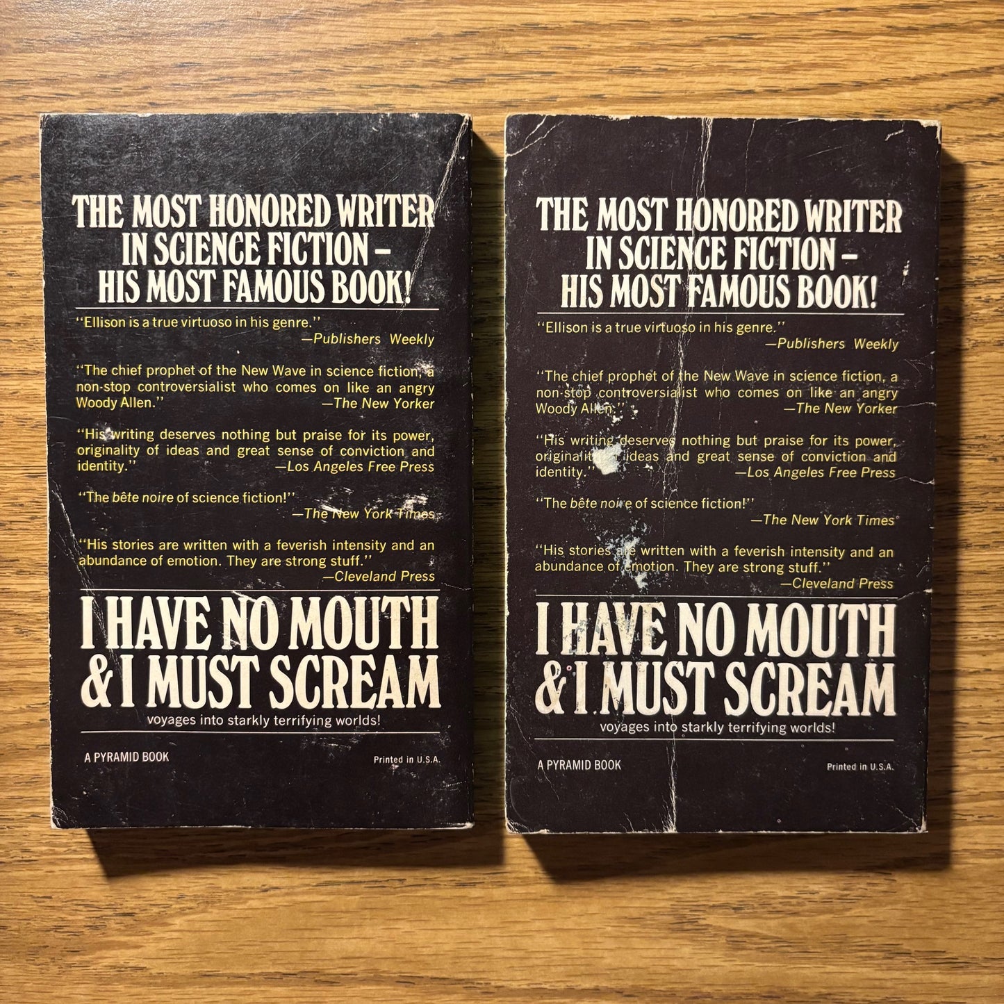 Harlan Ellison - I Have No Mouth and I Must Scream - Signed & Unsigned Paperbacks