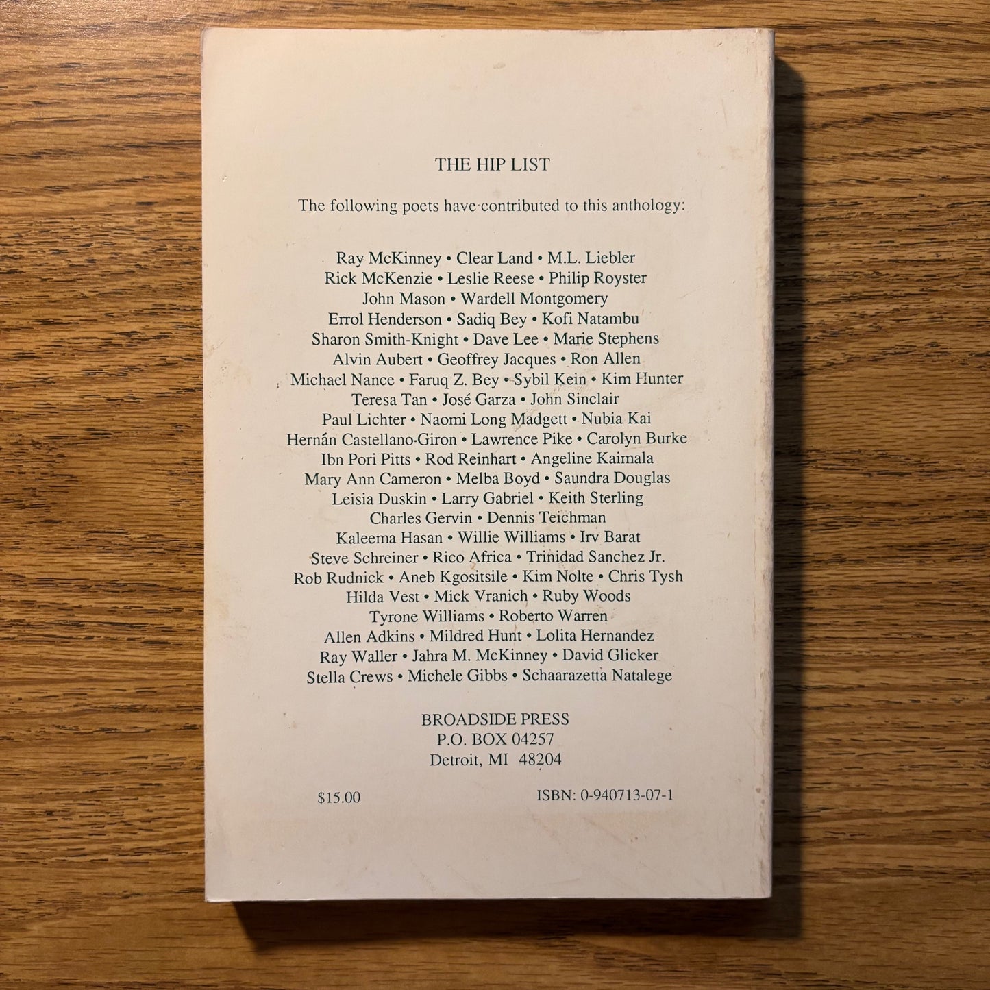 Ron Allen & Stella Crews, eds. - HIPology: Horizons in Poetry - First Edition