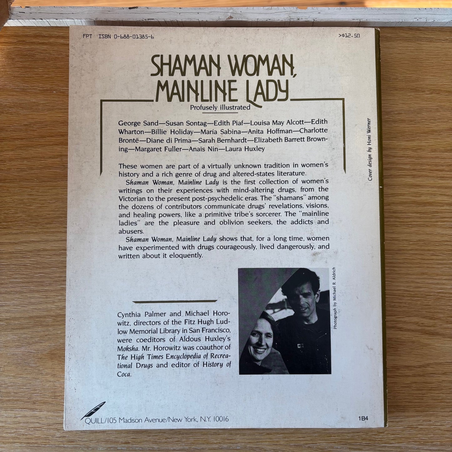 Cynthia Palmer & Michael Horowitz, eds. - Shaman Woman, Mainline Lady: Womens Writings on the Drug Experience - Signed
