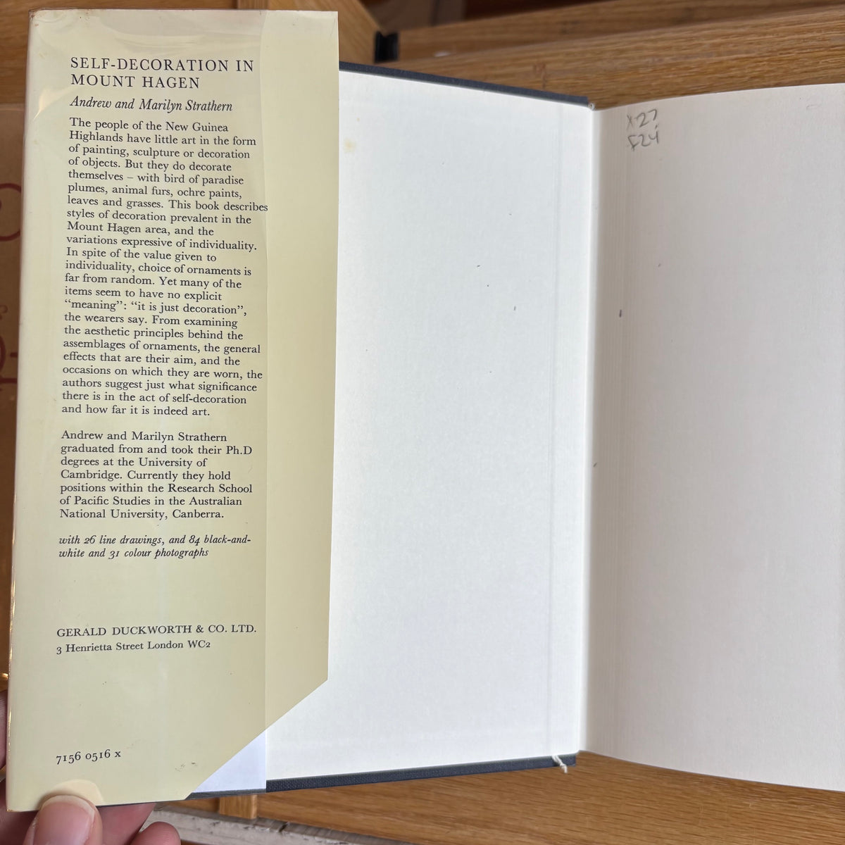 Andrew & Marilyn Strathern - Self-Decoration in Mount Hagen - First Edition