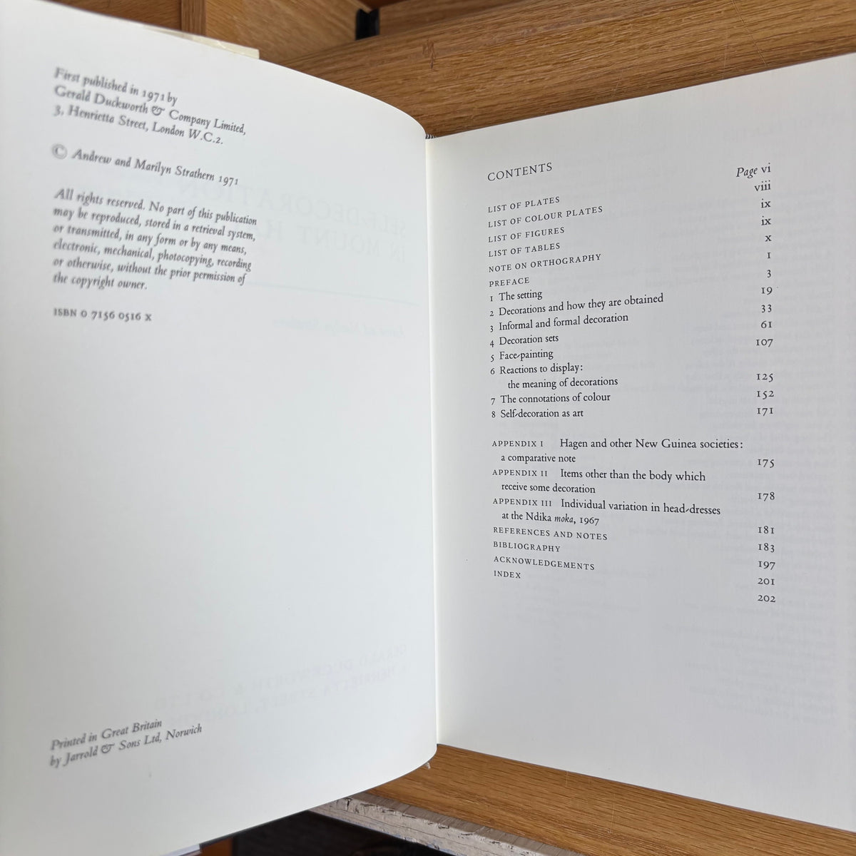 Andrew & Marilyn Strathern - Self-Decoration in Mount Hagen - First Edition