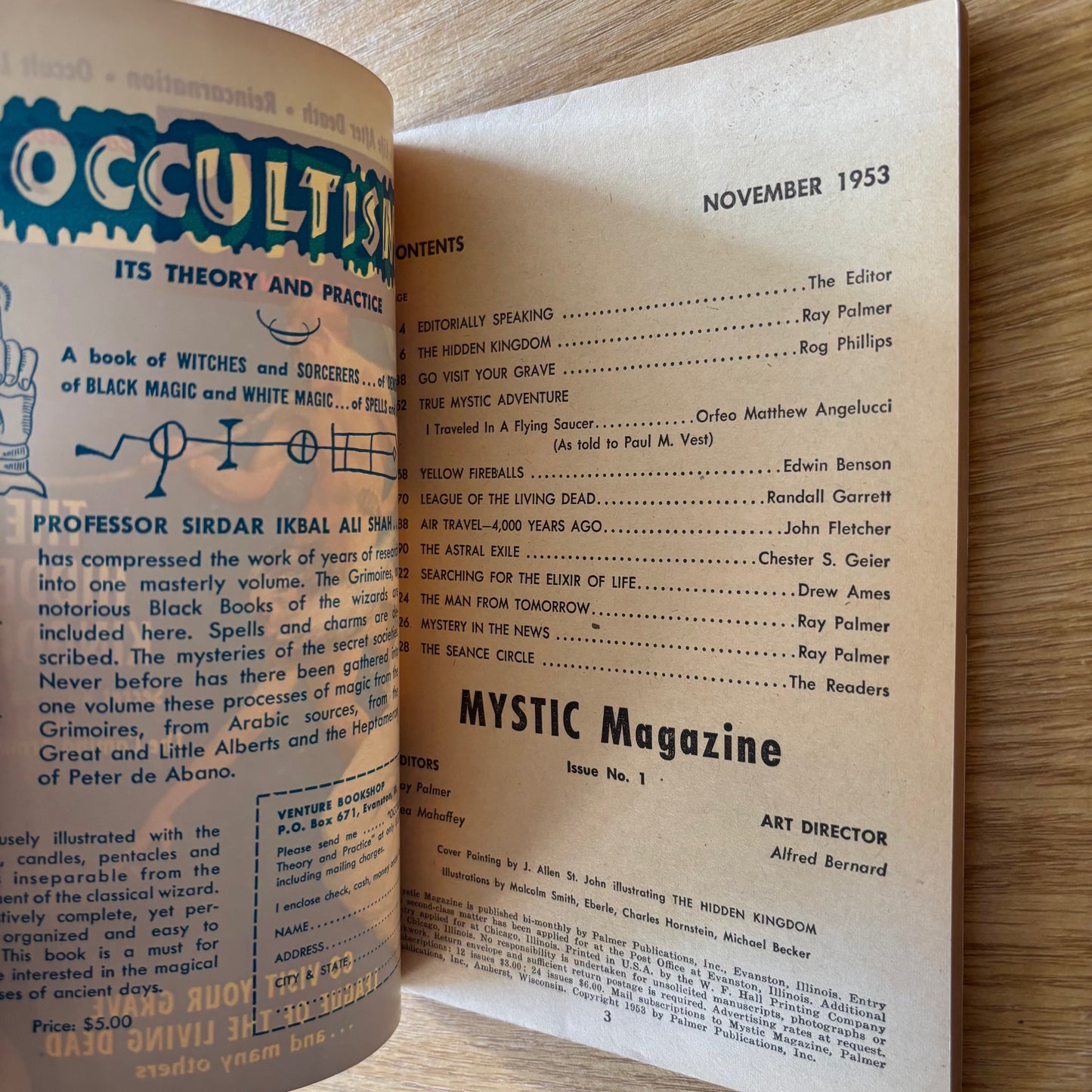 Ray Palmer, Bea Mahaffey, eds. - Mystic Magazine - November 1953